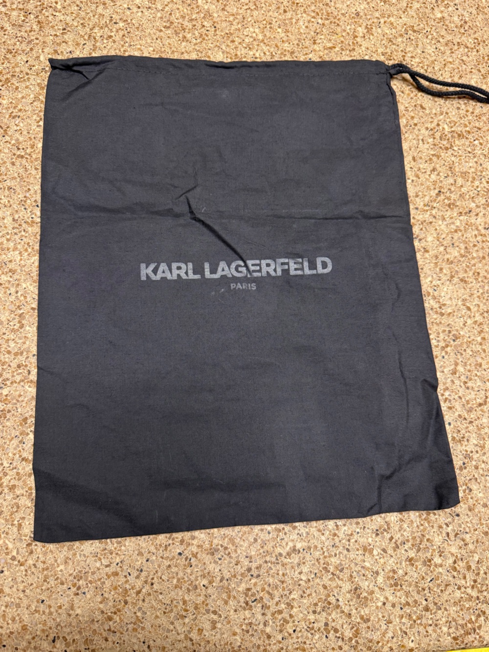Karl Lagerfeld Black Drawstring Dust Bag